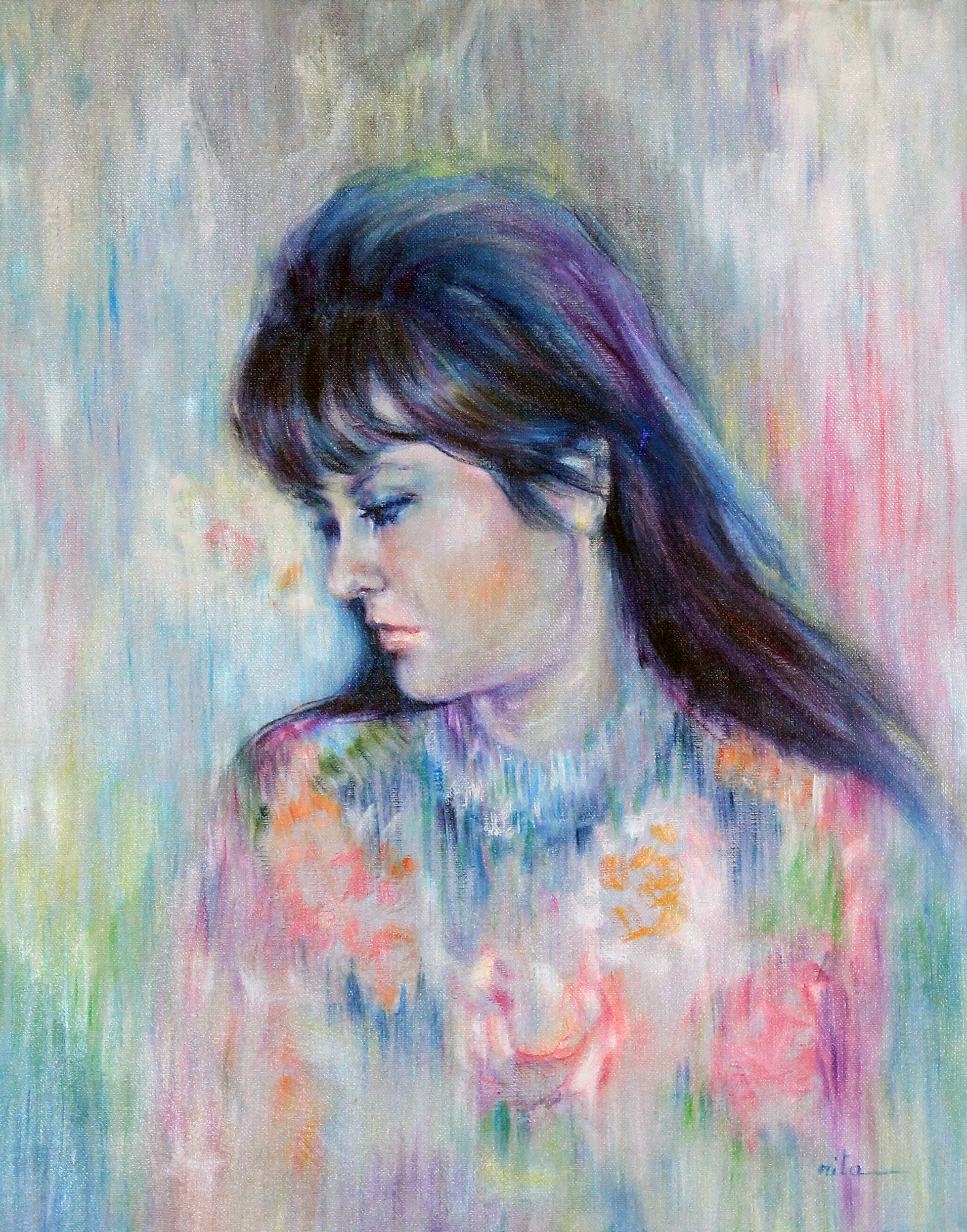 Rita-Asfour-Self-Portrait-Acrylic-Canvas-1980